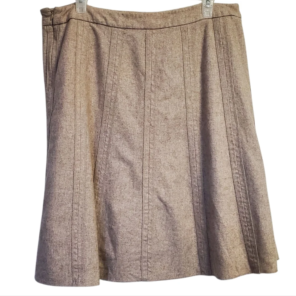 Merona A-Line Skirt in Light Brown Fall/ Winter Size 14