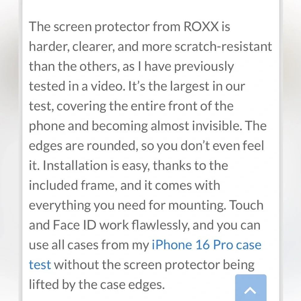 ROXX screen protectors 16 & 16 pro