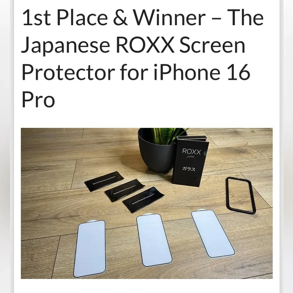 ROXX screen protectors 16 & 16 pro
