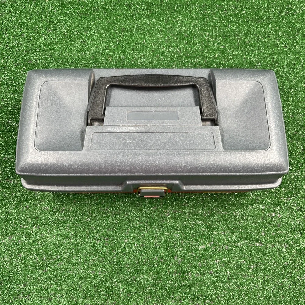 Vintage Plano Fishing Tackle Box #1001 Red Gray‎ One Tray