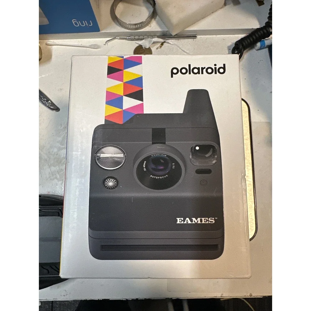 Polaroid Now Instant Camera Eames Edition Autofocus Black Analog