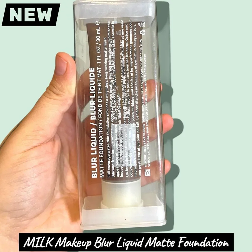 NEW MILK Makeup Blur Liquid Matte Foundation – Shade: Espresso (30 mL / 1 fl oz)