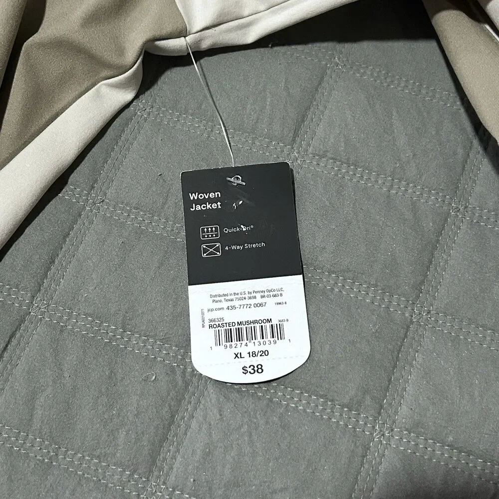Xersion Pullover Windbreaker Jacket Athletic Y XL 18/20 1/2 Zip Colorblock NWT