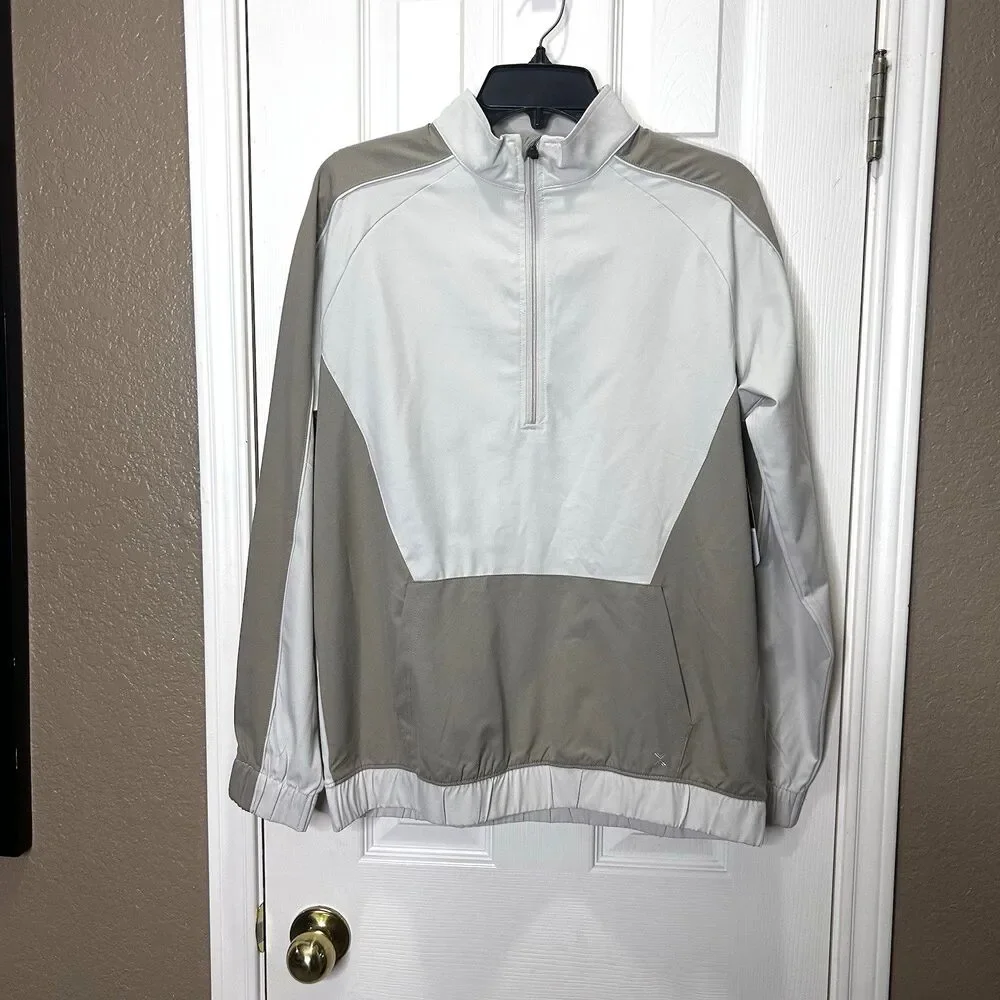 Xersion Pullover Windbreaker Jacket Athletic Y XL 18/20 1/2 Zip Colorblock NWT