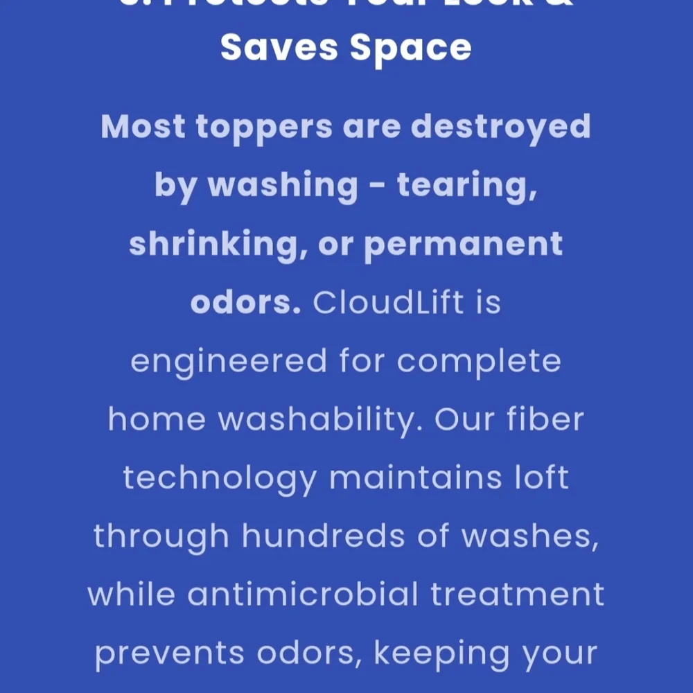 White Mattress Topper