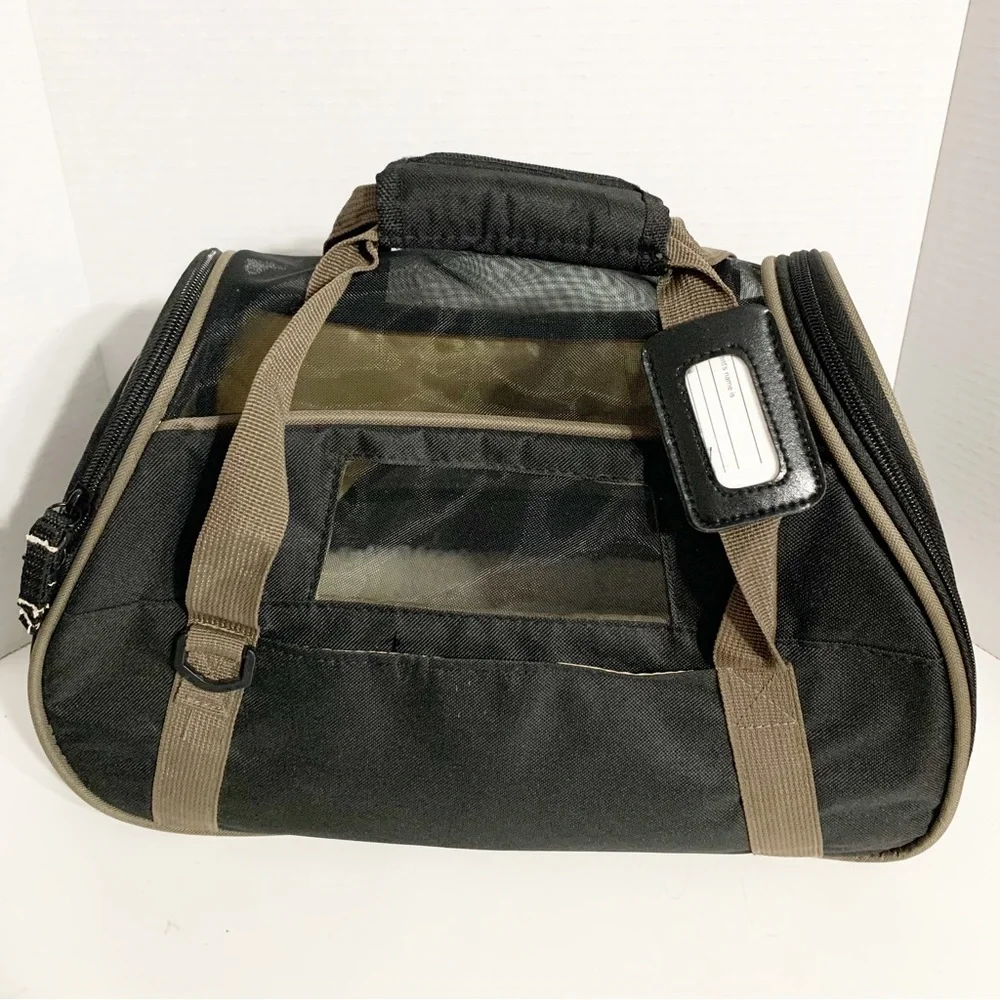 Bergan Dog Carrier Cozy Fleece Bed Shoulder Strap and Top Handles Ventilation 🐶