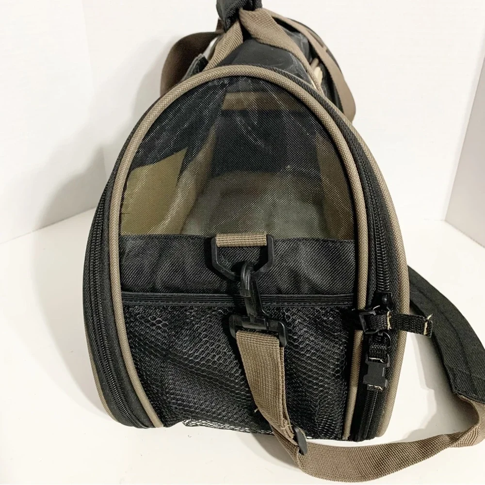 Bergan Dog Carrier Cozy Fleece Bed Shoulder Strap and Top Handles Ventilation 🐶