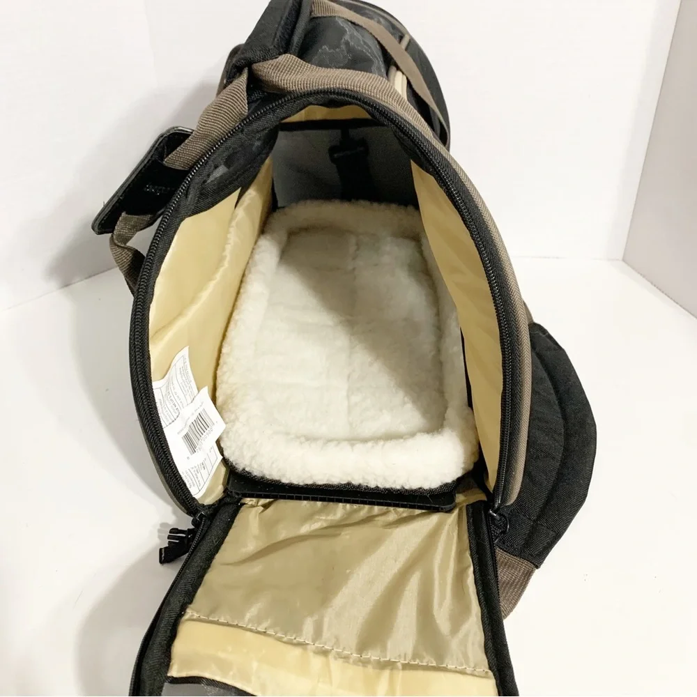 Bergan Dog Carrier Cozy Fleece Bed Shoulder Strap and Top Handles Ventilation 🐶