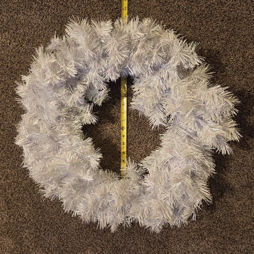 Iridescent White Holiday Wreath