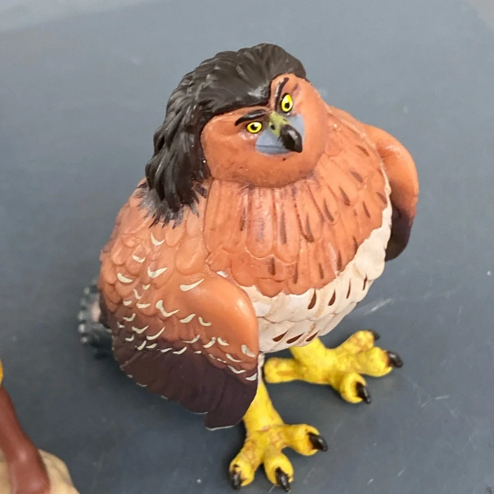 Lot 5 Disney Moana PVC Cake Topper Figure Lot Hawk Maui Tala HeiHei Pua