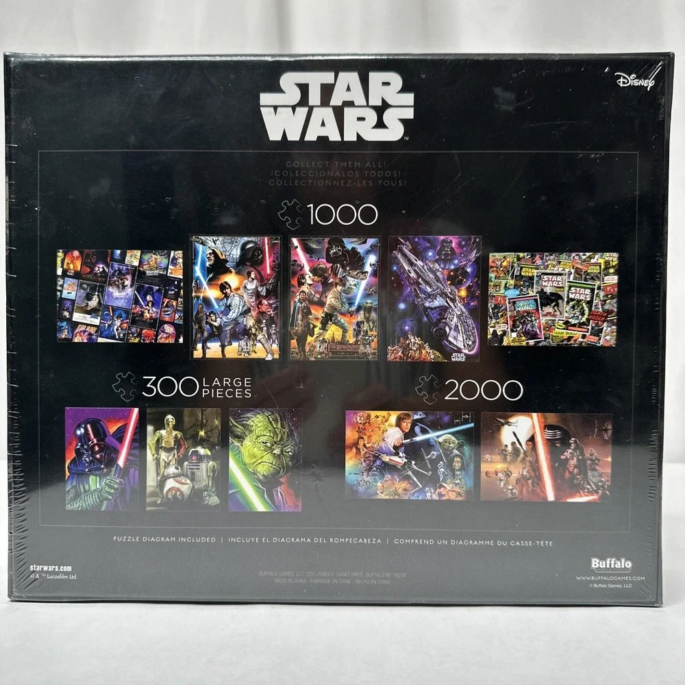 Star Wars Puzzle 300 & 500 Piece 4 Puzzle Set - 3 Sealed Built Complete