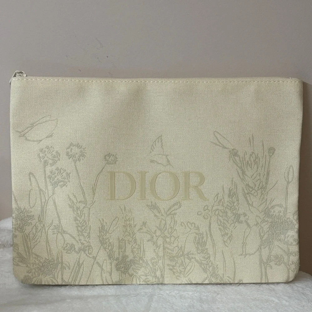 NEW Dior Beauty Butterfly Embroidered Pouch GWP