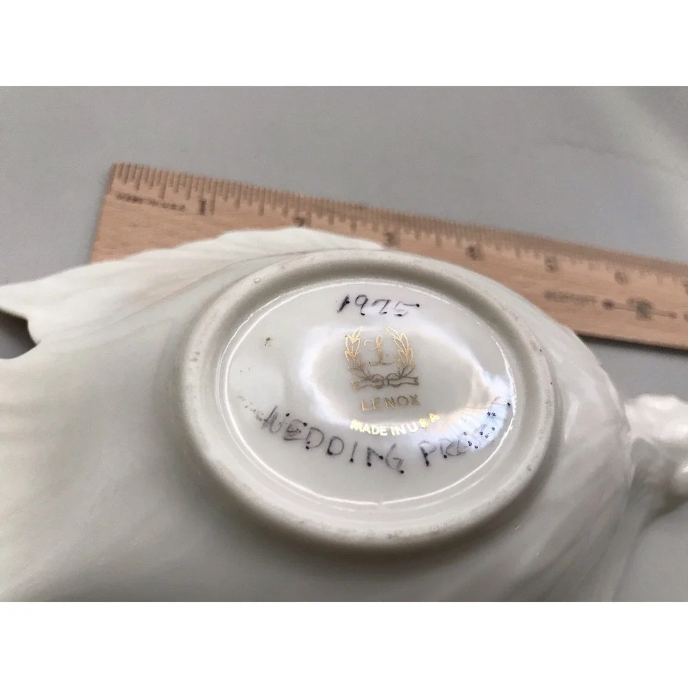 Vintage Lenox Dove Shaped Dish Dated 1975 For Candy Nuts Jewelry