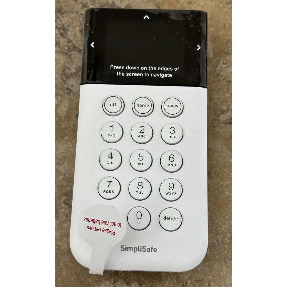 SIMPLISAFE ALARM HOME SECURITY KEYPAD KP3W No Box