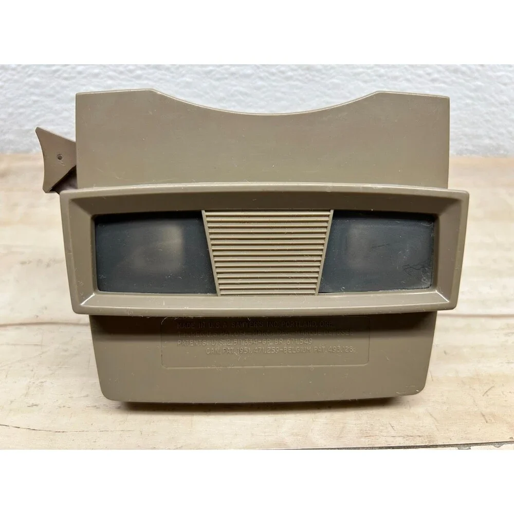 Vtg 1960s Sawyer View-Master 3D Color Slide Stereoscopic With 9 Reels Lot