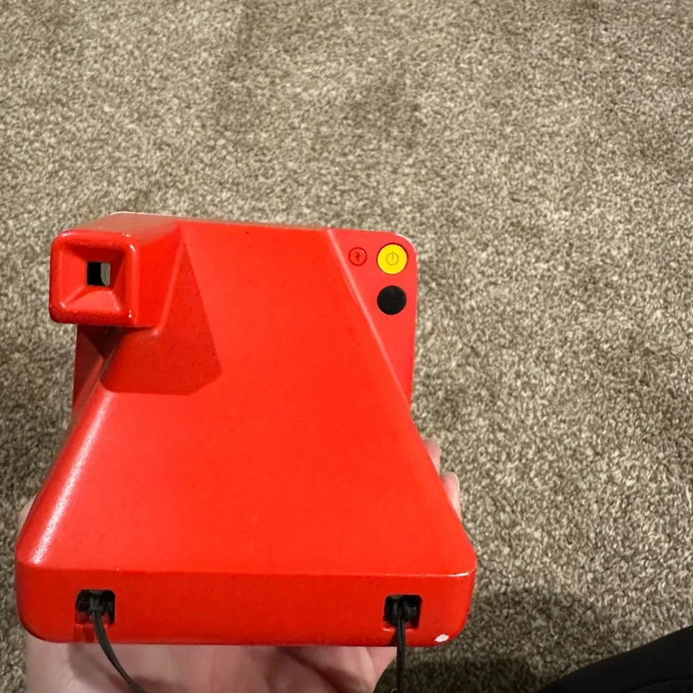 Polaroid bright red