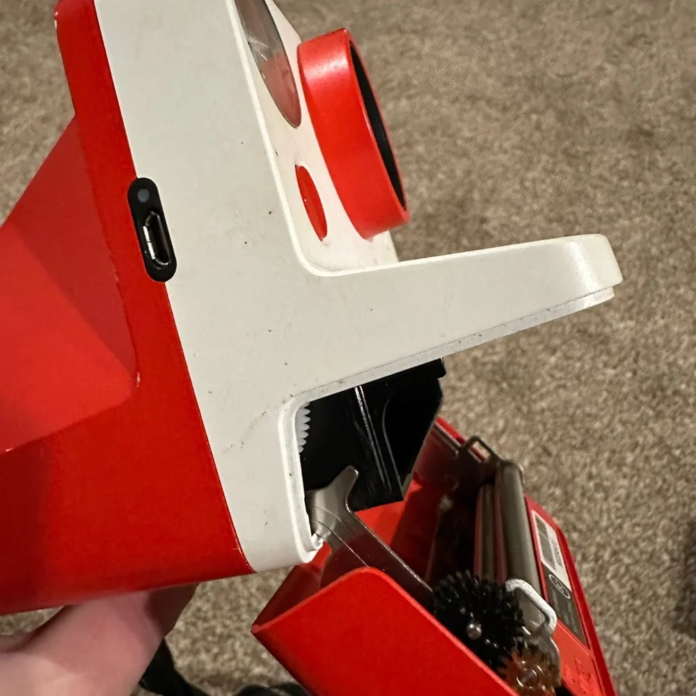 Polaroid bright red