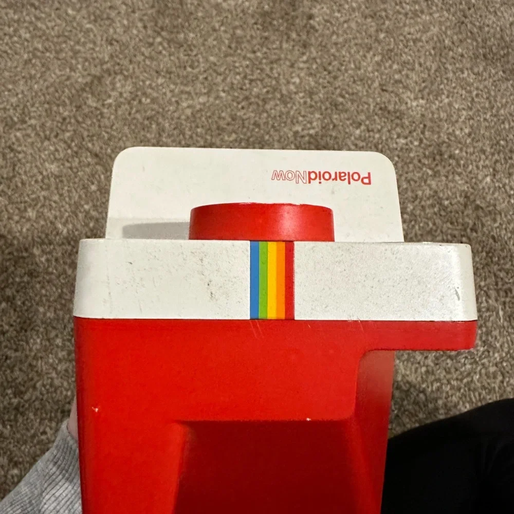 Polaroid bright red