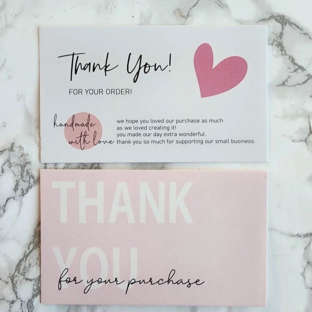 50 pc Thank You Business Cards