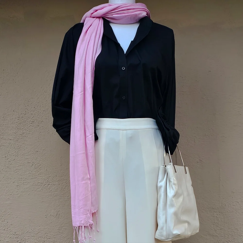 Pashmina Silk Bubble Gum Pink Scarf