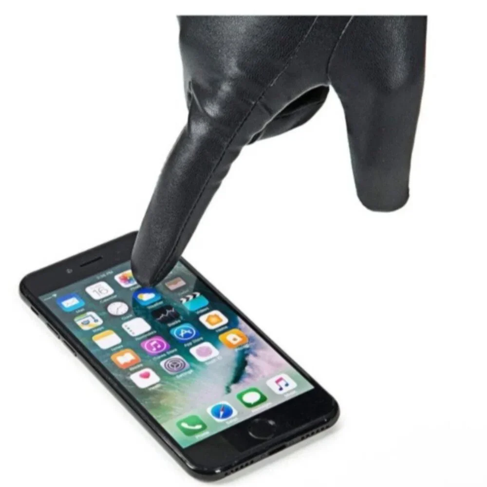 REDESS Winter Gloves Wool Lined Touchscreen Texting Women Gloves Size Large