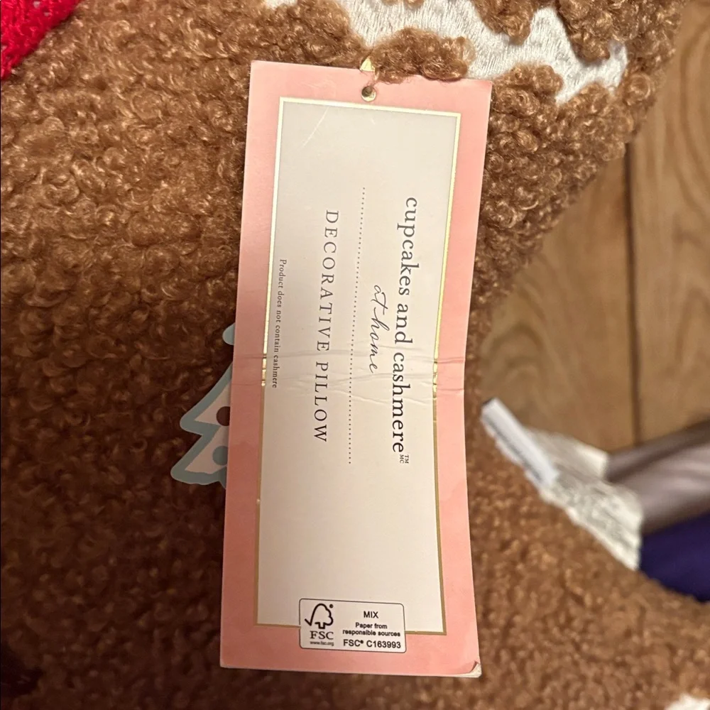 NWT Cupcakes & Cashmere Large Plush Gingerbread Man!