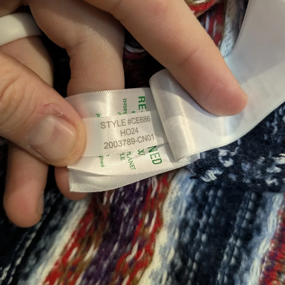 NWT J. Crew Fair Isle Sweater Women's M Cropped Wool Blend Striped