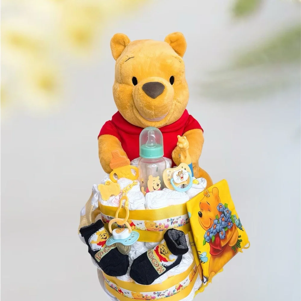 Winnie the Pooh Diaper Cake, Baby Shower Gift