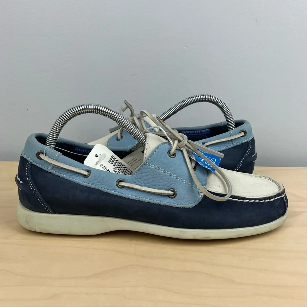 Rockport boat leather