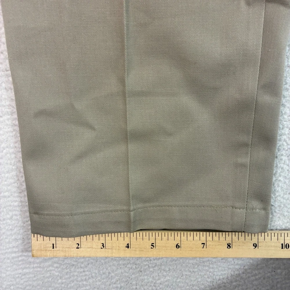 Wrangler Riata Chino Pants Men 36x30 Beige Flat Front Relaxed Western Cowboy NWT