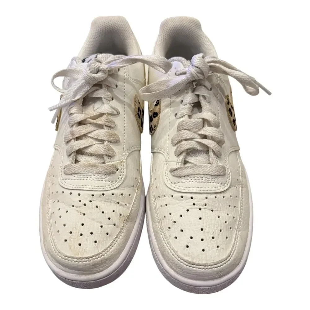 Nike Court Vision Sail Leopard Women's HF9552-100 Sneakers 7.5
