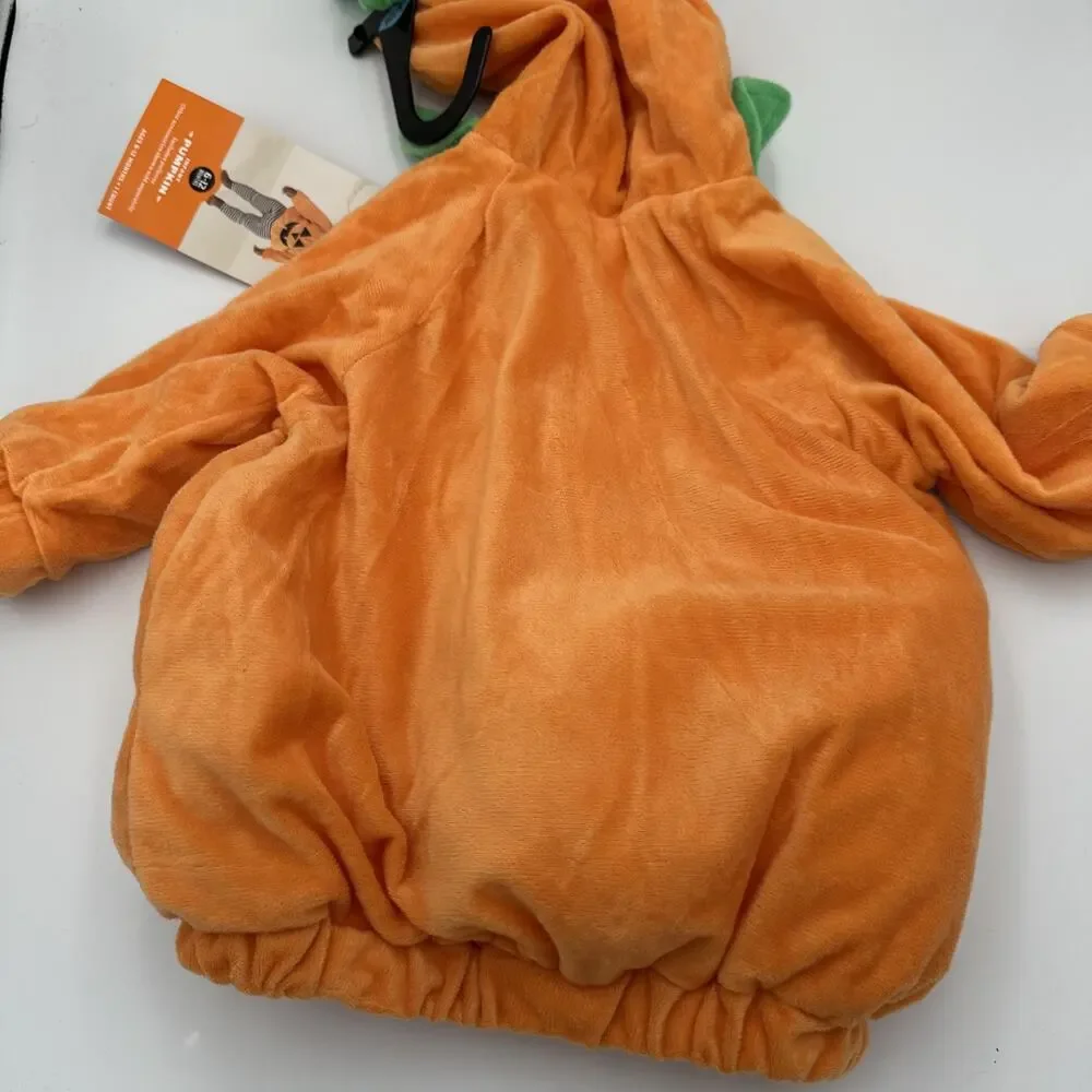 Hyde & Eek Soft Pullover Pumpkin Halloween Costume‎ Hood Infant Baby 6-12 Months