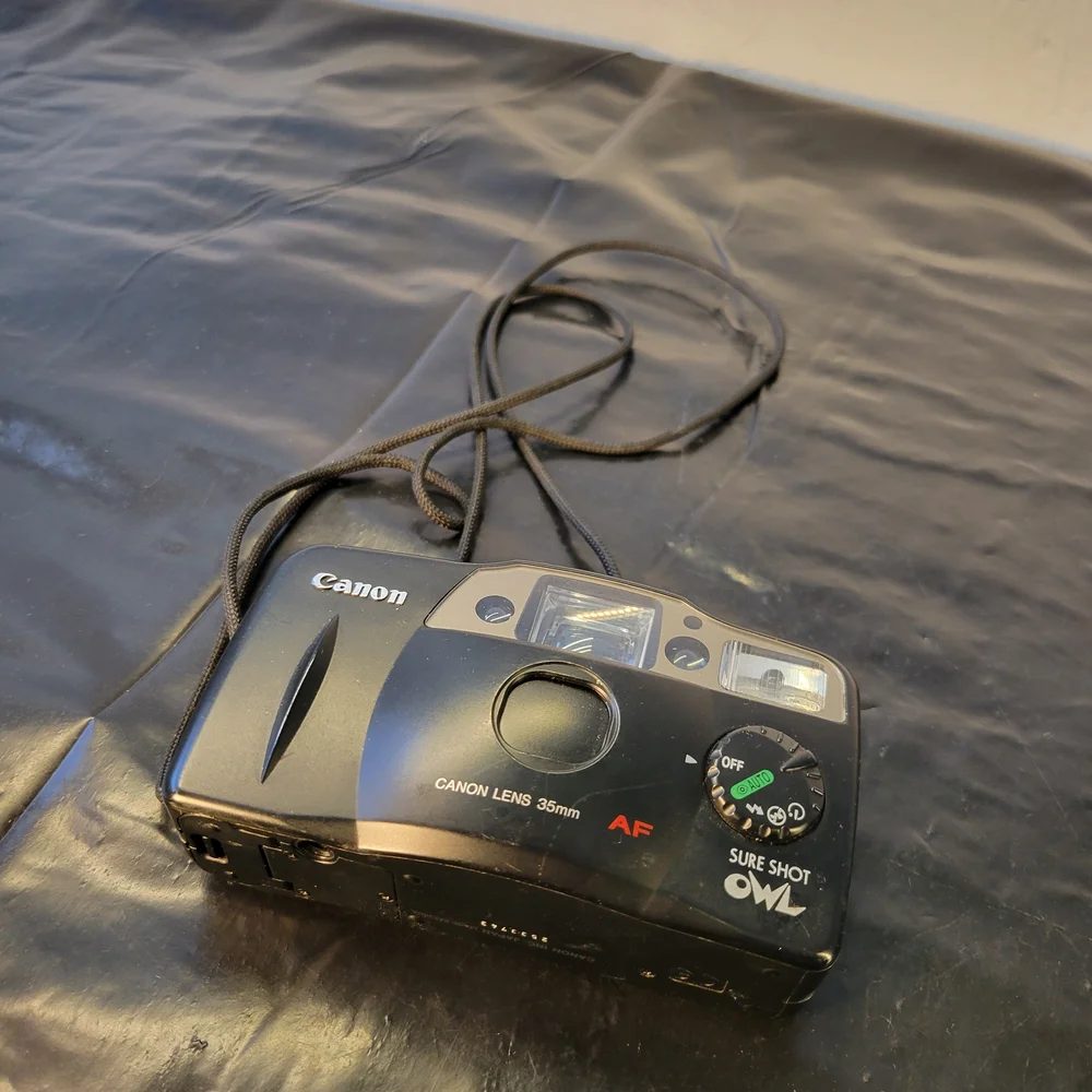 Vintage Canon Sure Shot Owl 35mm Point & Shoot Auto Focus Film Camera