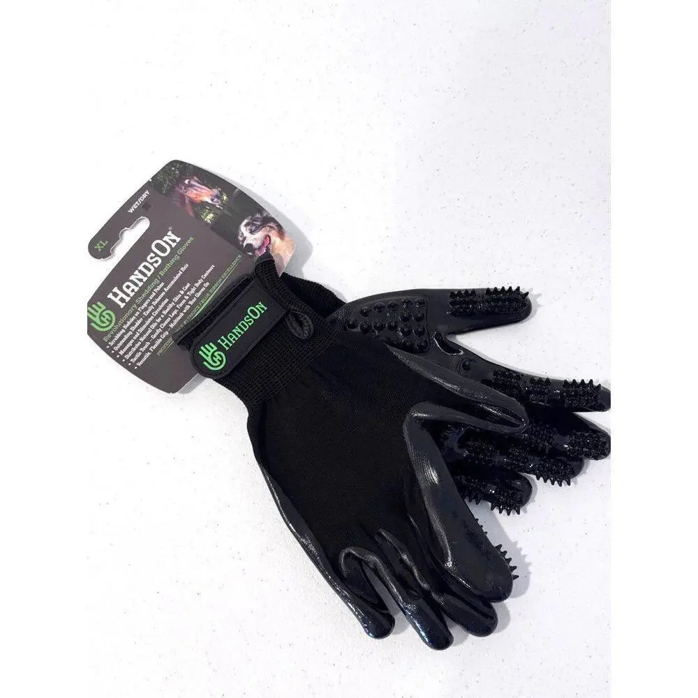 HandsOn Pet Grooming Gloves - Patented #1 Ranked