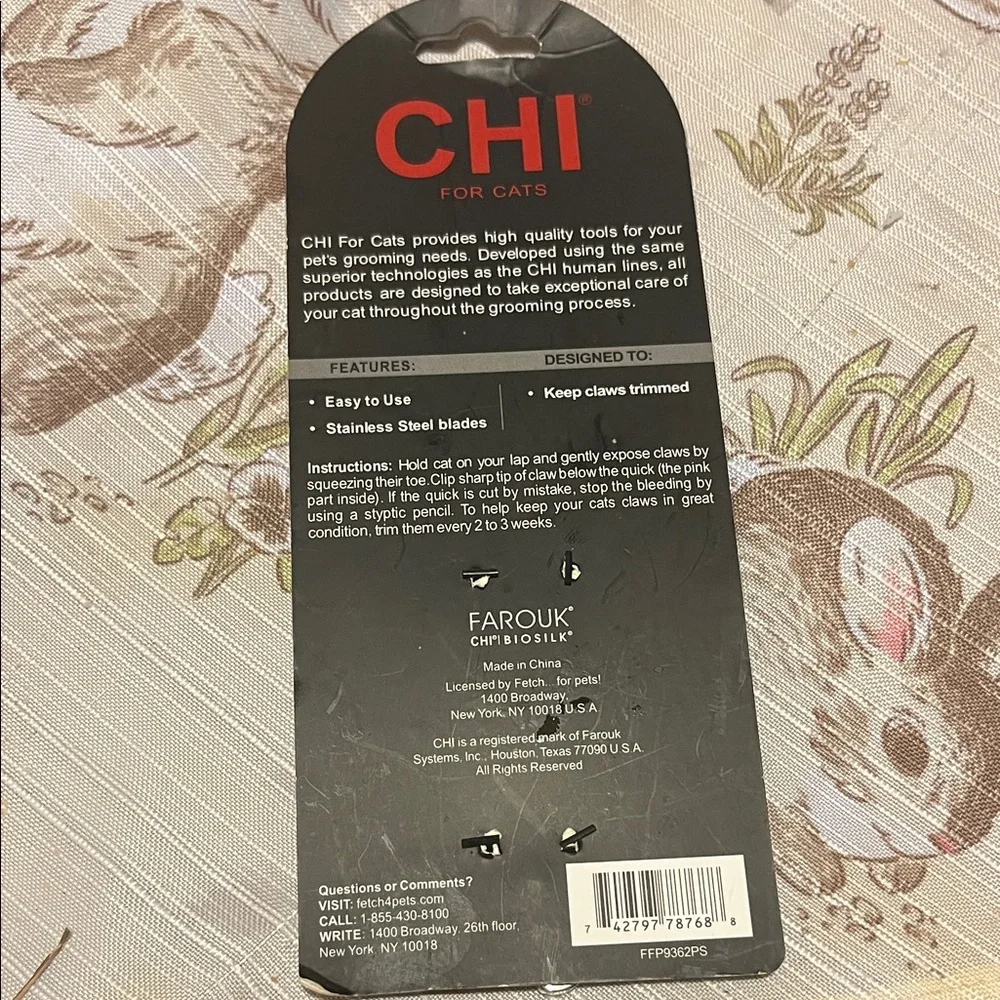 Chi scissors designed red