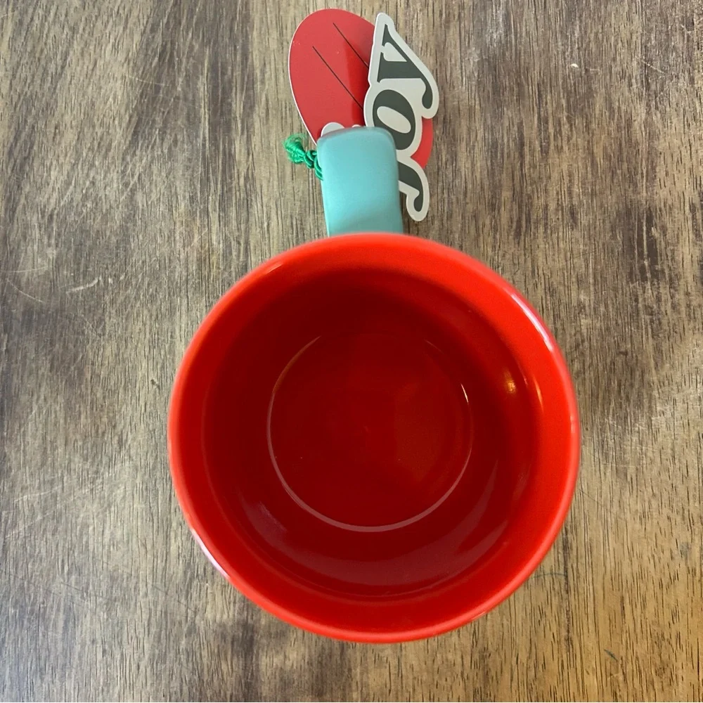 Starbucks Coffee Mug Cup Green Exterior Red Interior 11 oz. 2025 NWT Christmas