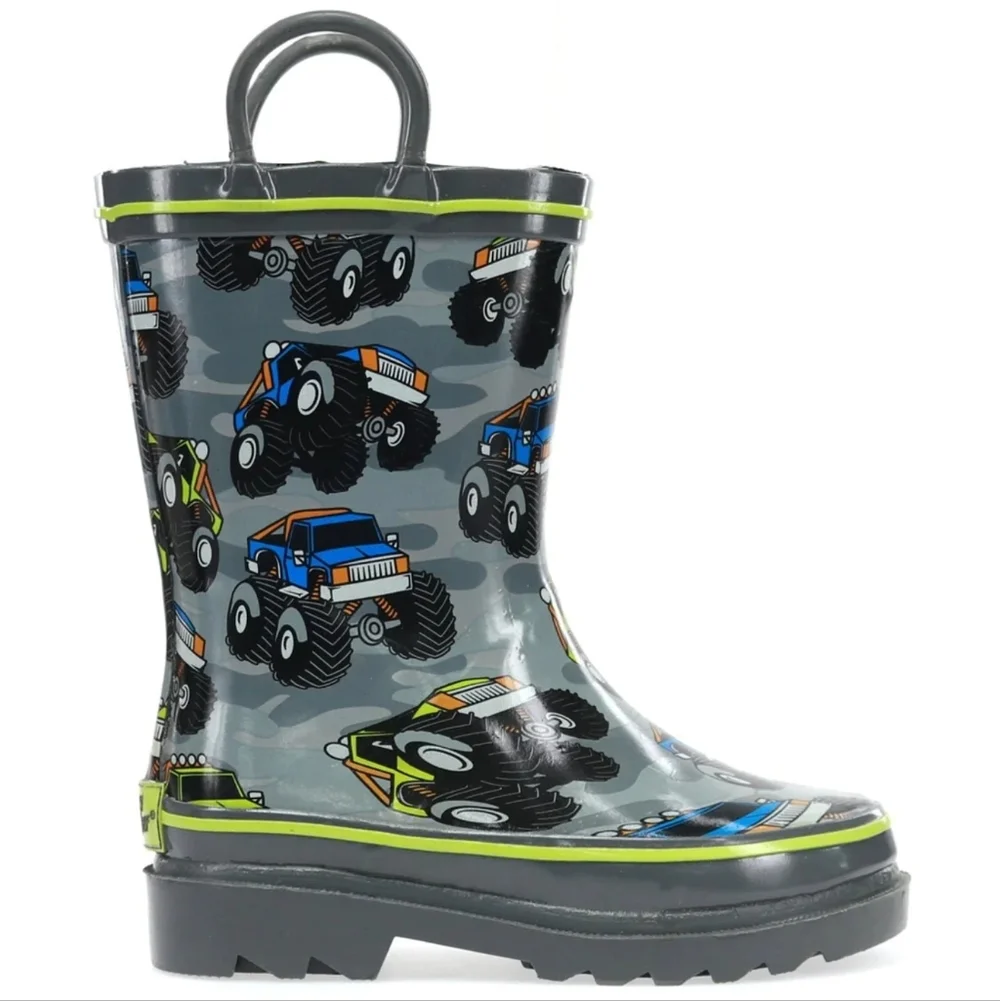 Western Chief Monster Truck Rain Boot Kids Size 5/6
