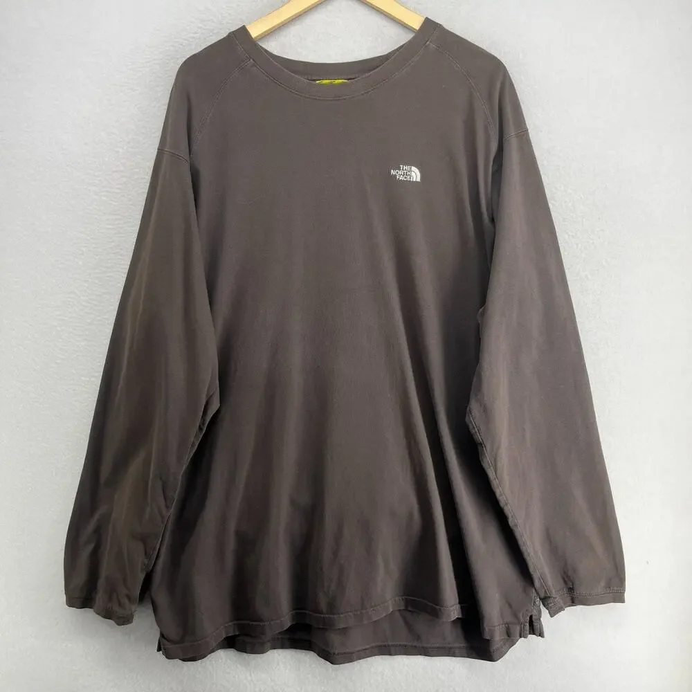 THE NORTH FACE Shirt Mens XXL Tee A5 Series Evolution Cotton Long Sleeve Brown
