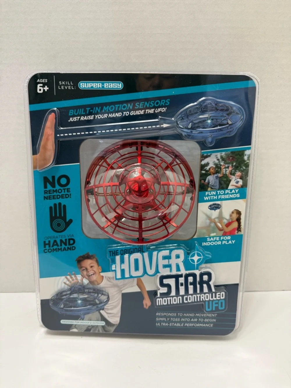Hover Star Motion-Controlled UFO Toy - Red