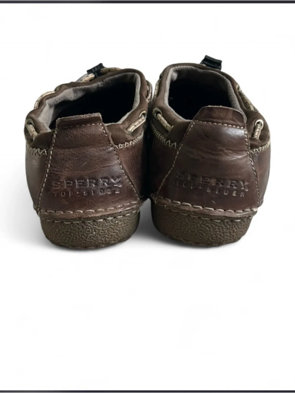 Sperry Top-Sider Brown Leather Boat Shoes Men’s Size 10