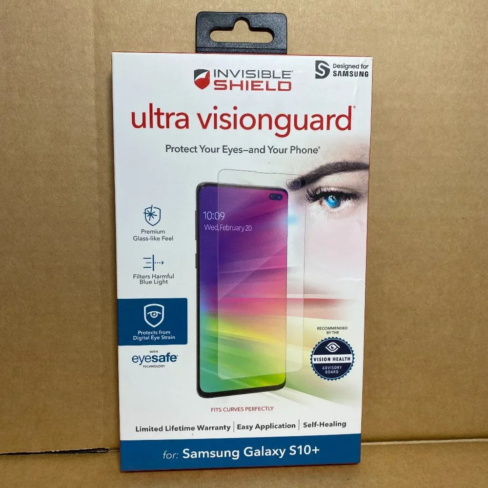 Galaxy S10+ Screen Protector Zagg Invisible Shield Premium Easy‎ Application
