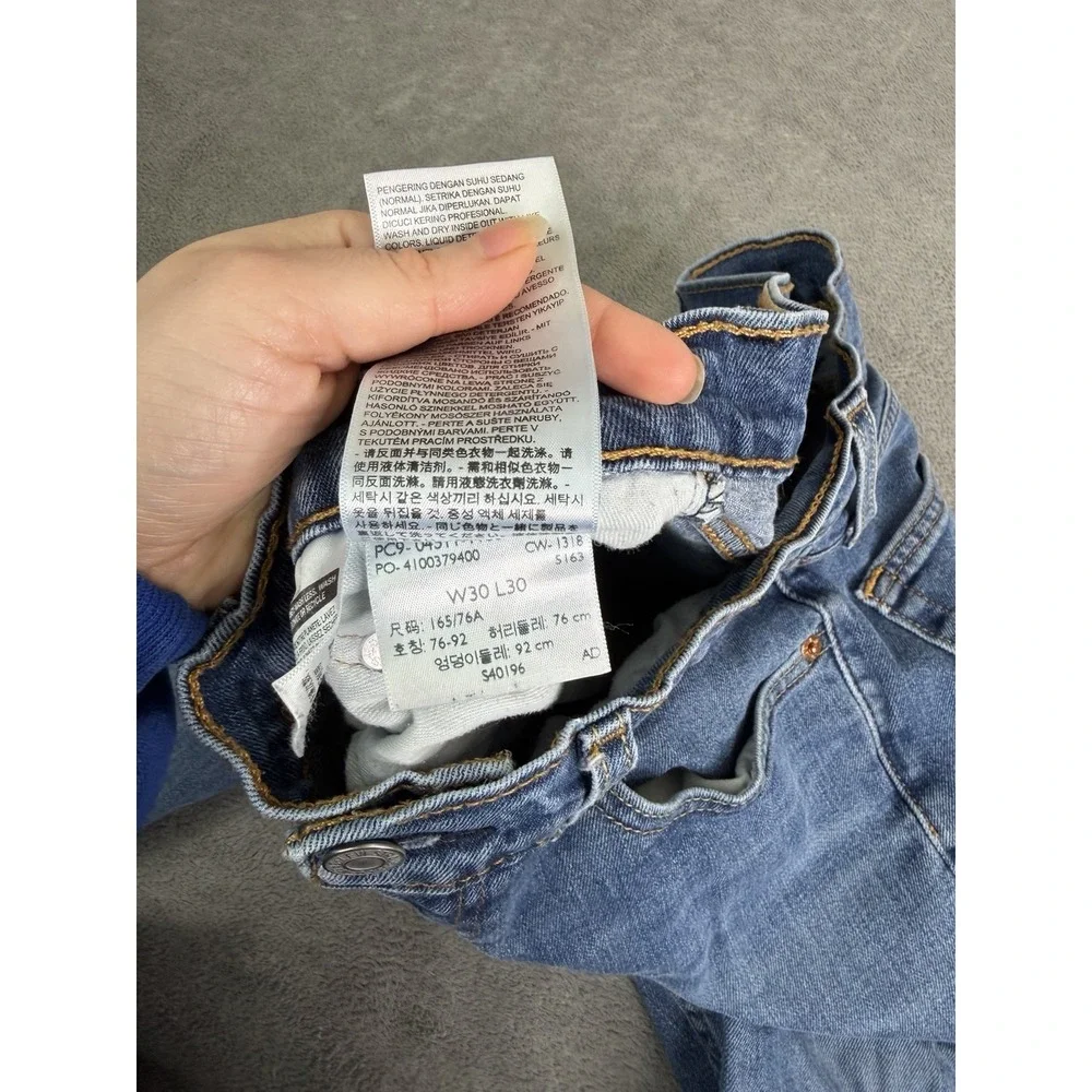 Levi's 511 Slim Straight Jeans Men's Size 30X30 Blue