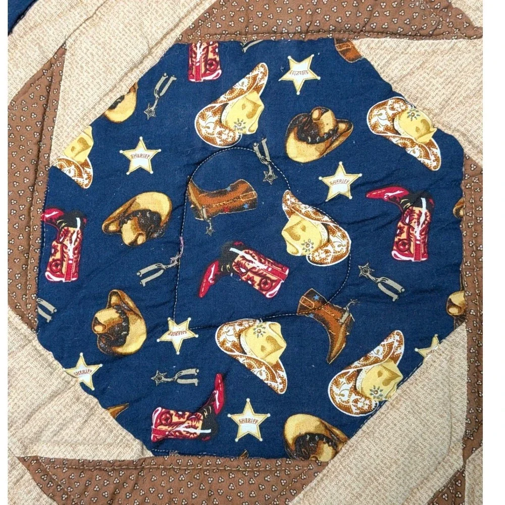 N/A sheriff cowboy patchwork