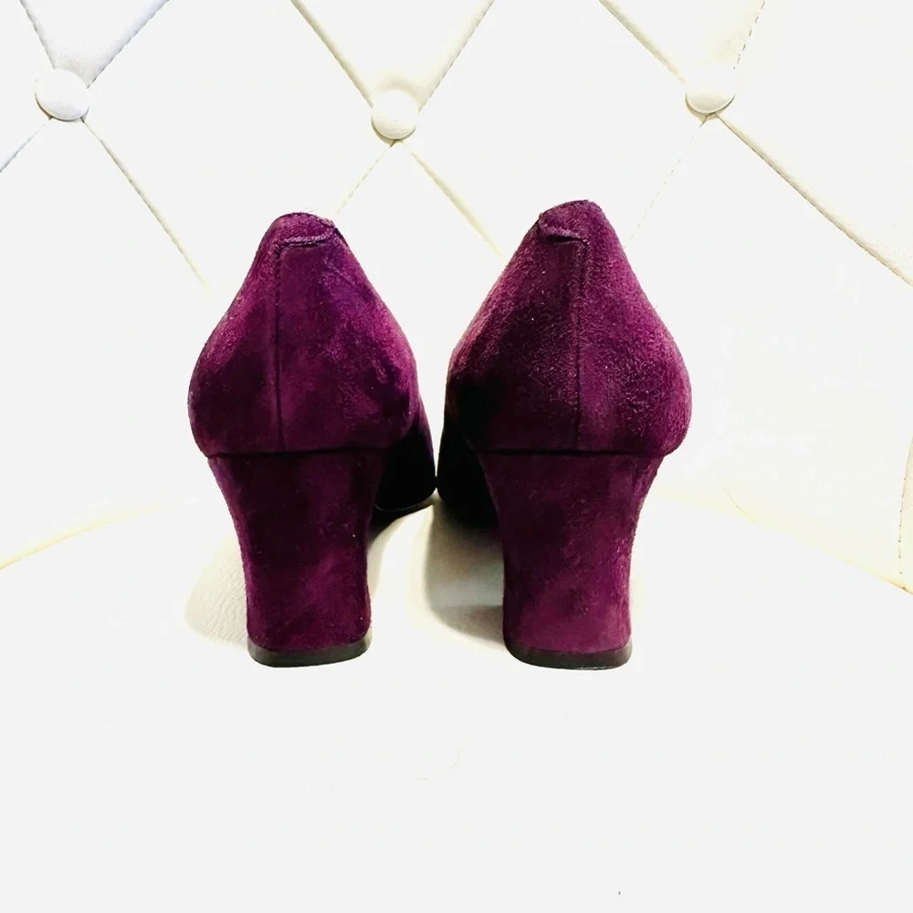 Evan Picone Purple Suede Pumps size 5.5 GUC