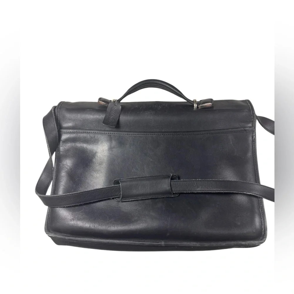 Coach luxury briefcase fasteners