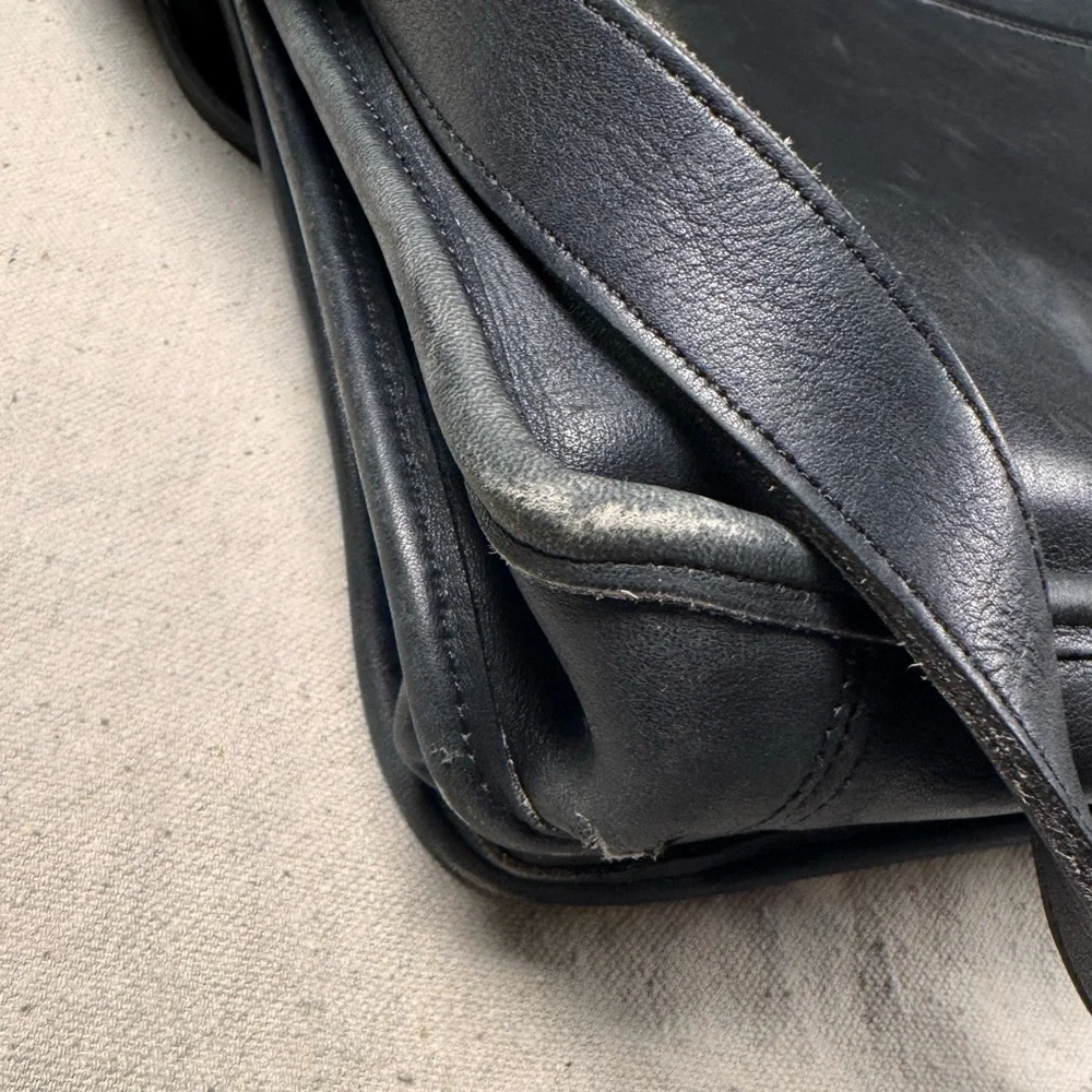 Coach either bag leather