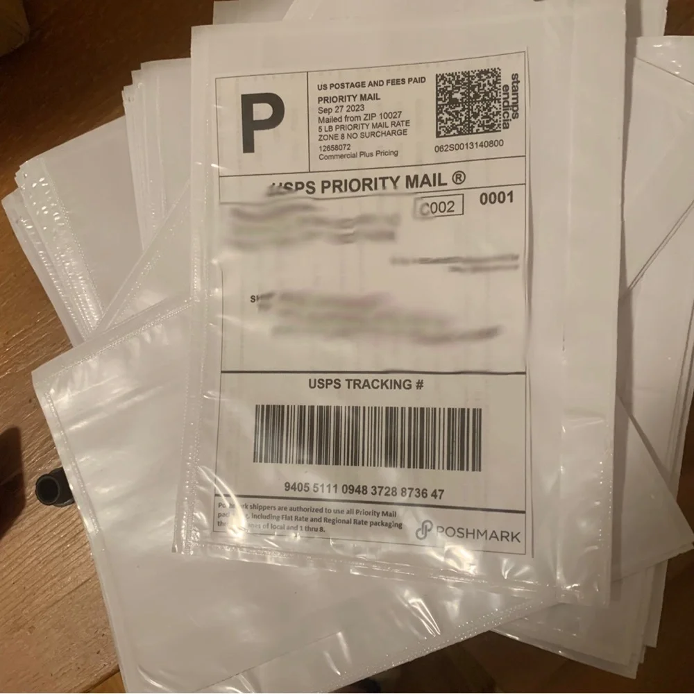 Shipping Label adhesive envelopes