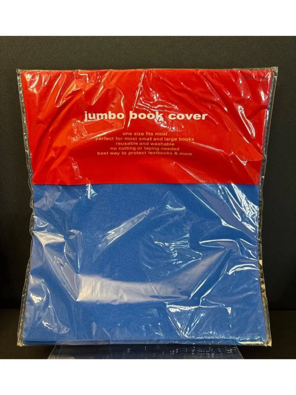 Jumbo Stretchable Book Cover Green Blue Red Boombox Print Textbooks Reusable (5)