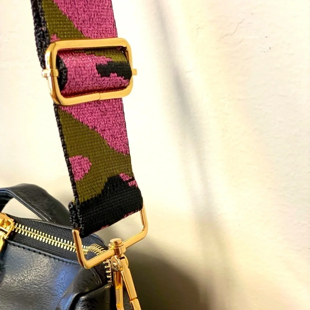Brand NEW Crossbody Strap for any Bag in Metallic Lavender Camo 💜💚