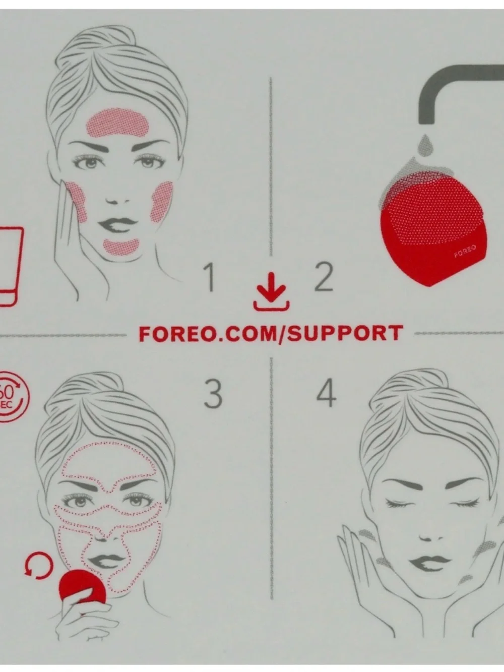 FOREO LUNA Mini 2 Pearl Pink Facial Cleansing Massager